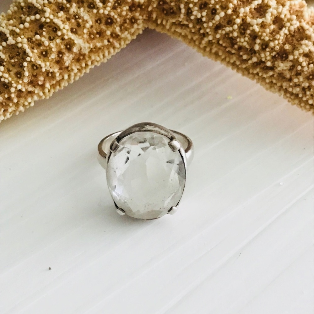 White Topaz Ring